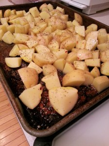 sliced golden potatoes sliced golden potatoes