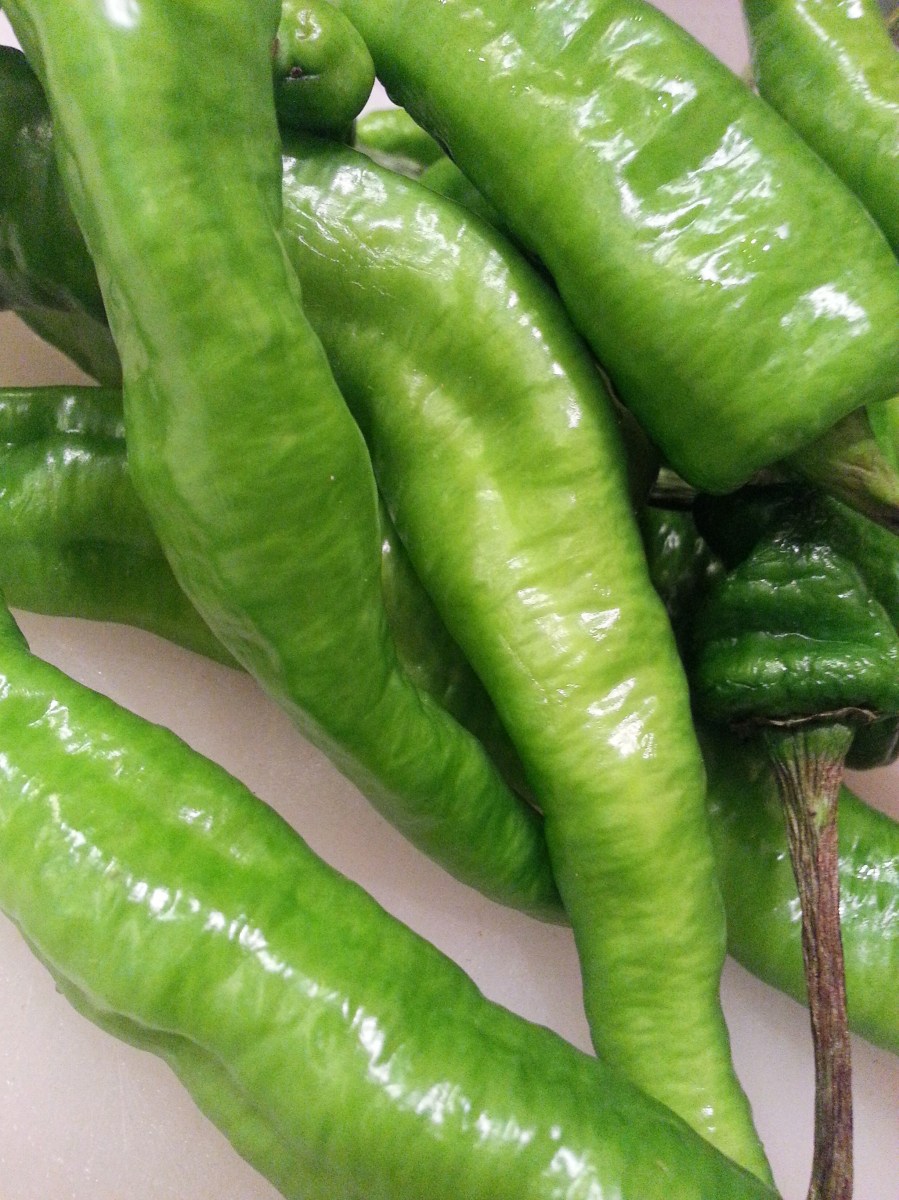 long hot green peppers