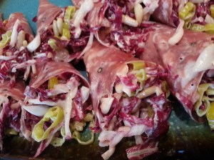 rolls of soppressata