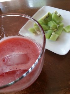 glass of agua fresca