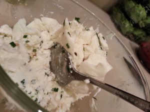 goat cheese mixture